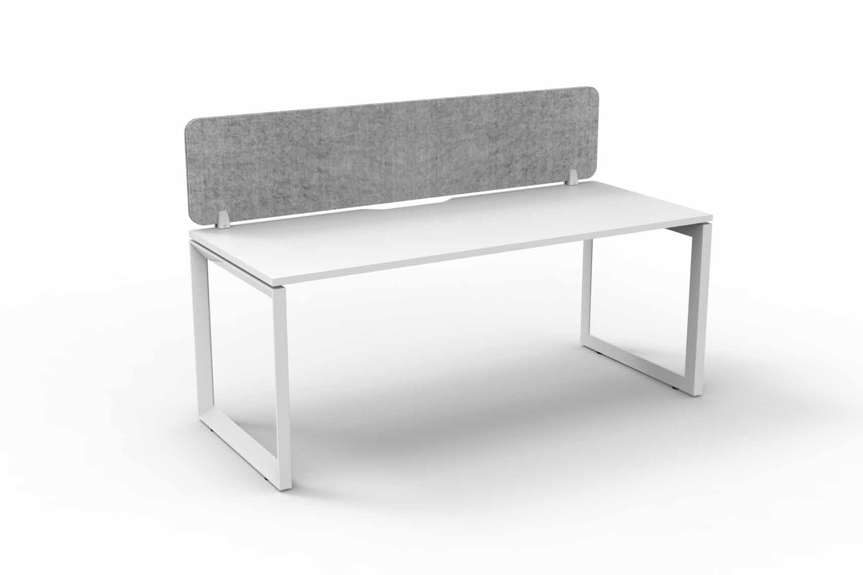Loop 1 Person Single Sided Workstation - with Eco Screen